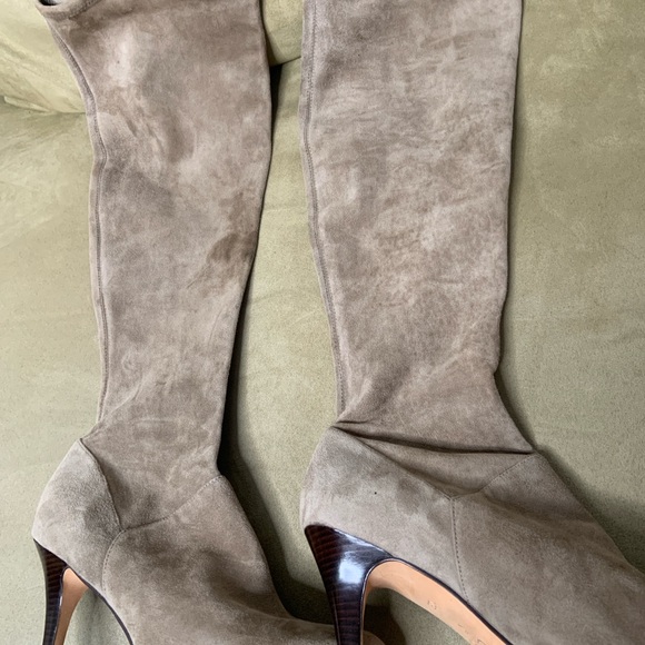 Cole Haan Nikeair tall suedes boots tan gently worn please see photos - Picture 4 of 8